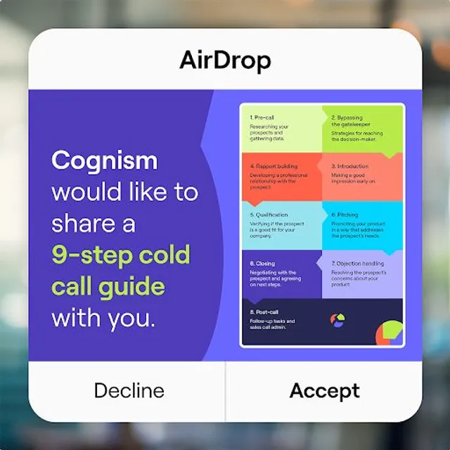 Ad example from Cognism