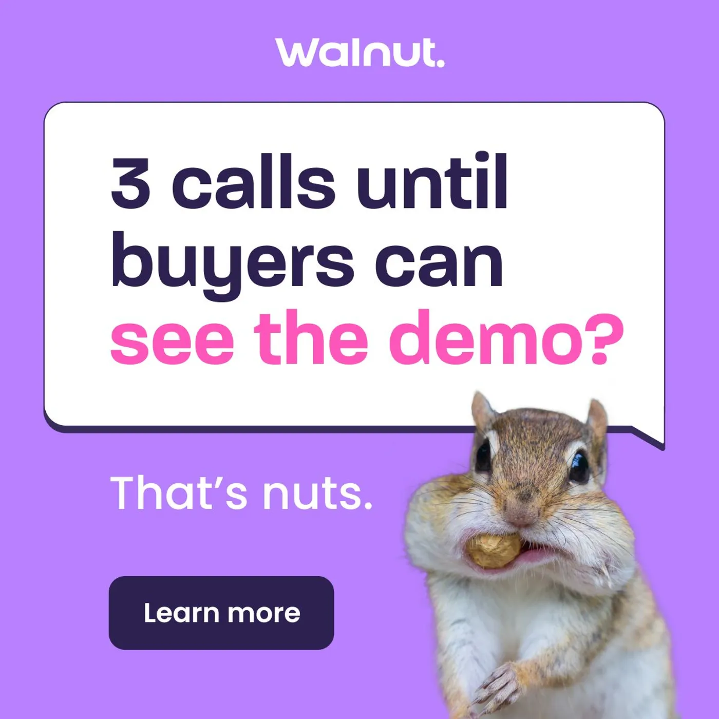 Ad example from Walnut